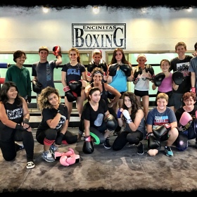 Youth Boxing Class group photo